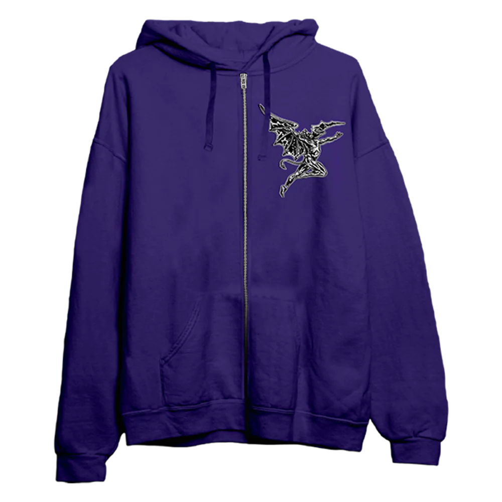 Purple Sabbath Zip Up Hoodie
